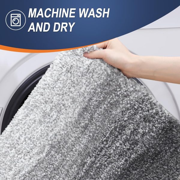 OLANLY Bathroom Rugs 30x20, Extra Soft Absorbent Chenille Bath Rugs, Rubber Backing Quick Dry, Machine Washable Bath Mats for Bathroom Floor, Tub and Shower, Home Decor Accessories, Grey - Image 6